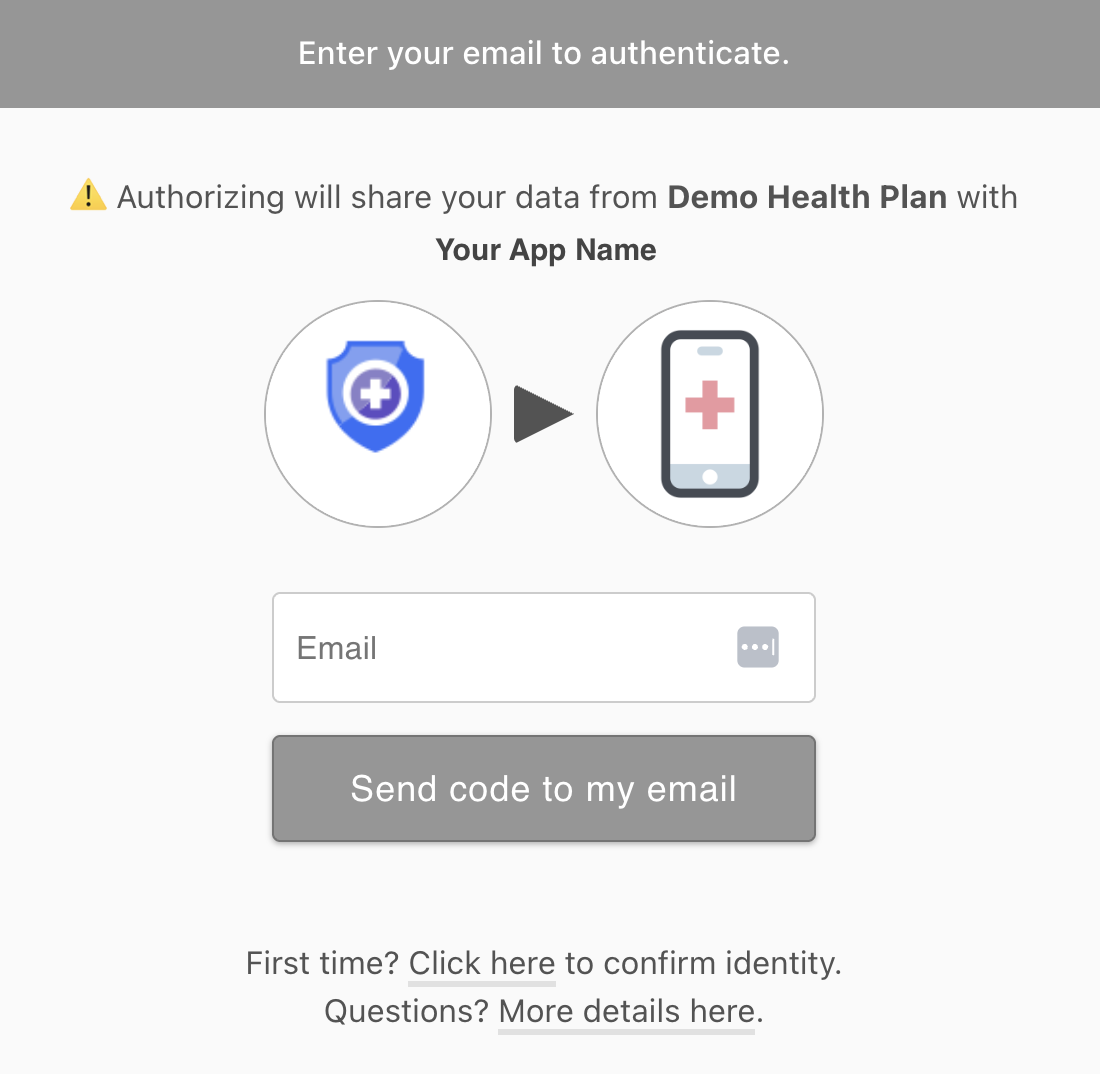 Demo Health Plan auth app